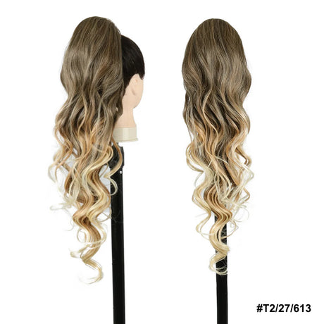 Kanekalon Drawstring Ponytails Synthetic Hair Extensions