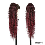 Kanekalon Drawstring Ponytails Synthetic Hair Extensions