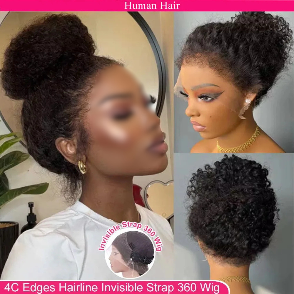 Kinky Edges 360 Full HD Lace Human Hair Wigs