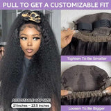Kinky Straight 360 Full HD Lace Glueless Human Hair Wig