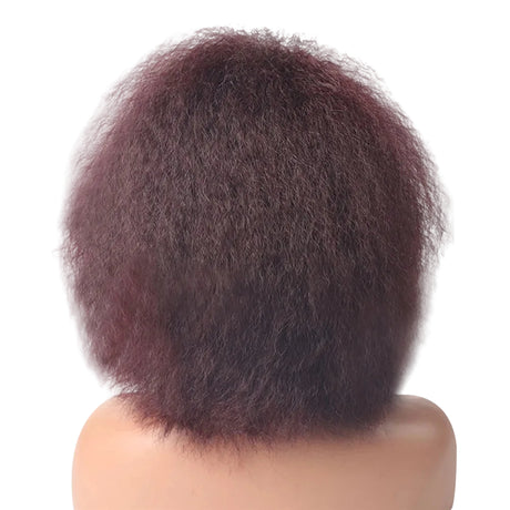 Back of Kinky Straight 6Inch Short Synthetic Wigs