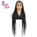 Knotless Box Braided Wig 36 inches Sassy Chick Logo