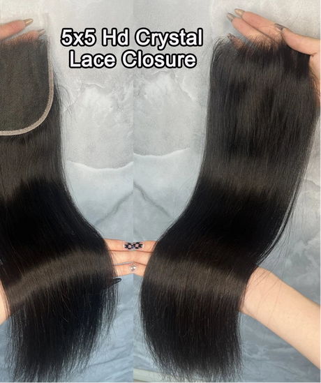 Lace Closure Straight 5x5 Hand Tied Human Hair