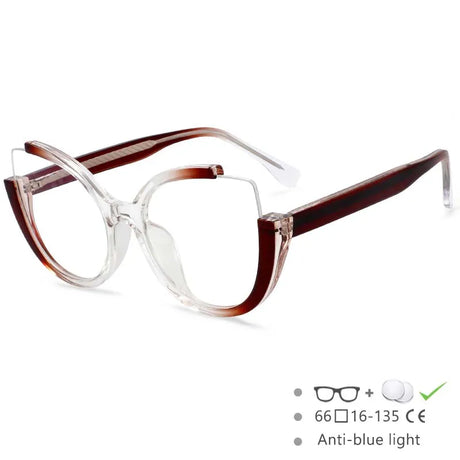 dark brown frame cat eye reading glasses 