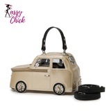 Ladies Cute Cartoon Car Shaped Handbag Sassy Chick Logo