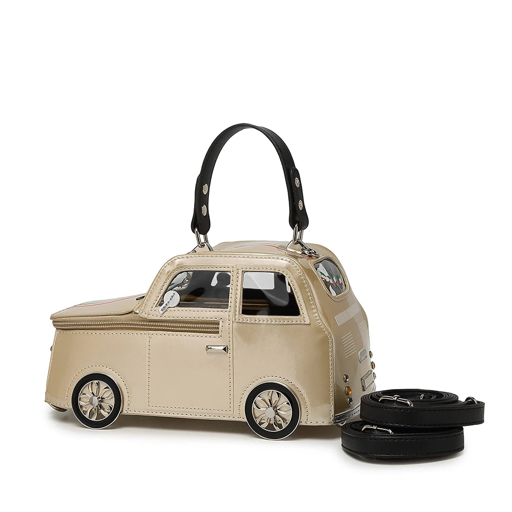 Ladies Cute Cartoon Car Shaped Handbag