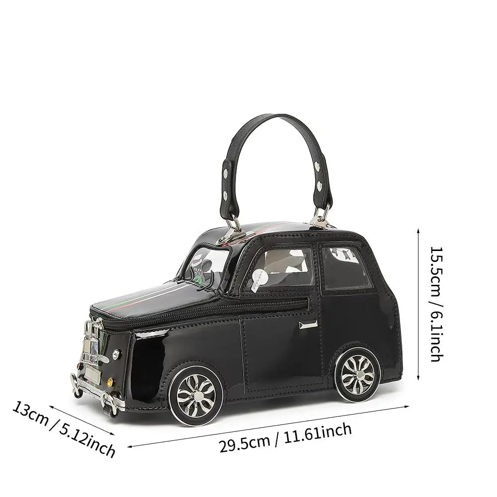 Size of Ladies Cute Cartoon Car Shaped Handbag
