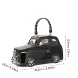 Size of Ladies Cute Cartoon Car Shaped Handbag
