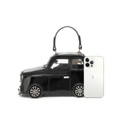 Black Ladies Cute Cartoon Car Shaped Handbag