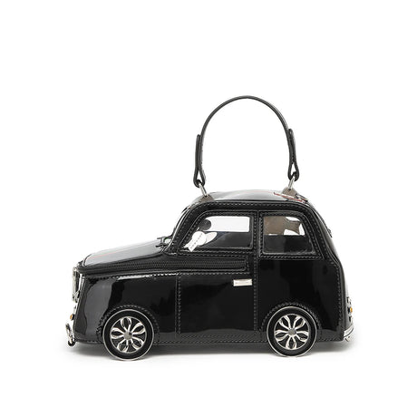 Black Ladies Cute Cartoon Car Shaped Handbag