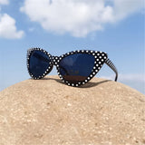 Ladies Fashion Dot Cat Eye Sunglasses