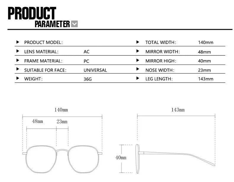 Details of Ladies Retro Anti-blue Light Eyeglasses