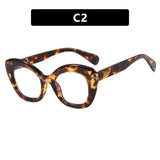 Leopard Ladies Retro Anti-blue Light Eyeglasses