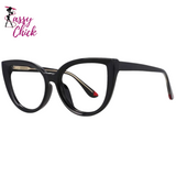 Ladies Retro Large Frame Reading Glasses  Sassy Chick Logo