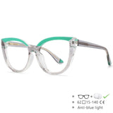 transparent rims Ladies Retro Large Frame Reading Glasses