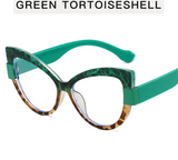 Ladies Spectacle Frames Ultra Light Eyeglasses green