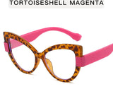 Ladies Spectacle Frames Ultra Light Eyeglasses pink leopard