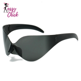 Ladies UV400 Punk Goggle Sunglasses Sassy Chick Logo