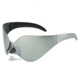 Silver Ladies UV400 Punk Goggle Sunglasses