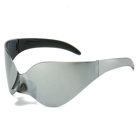 Silver Ladies UV400 Punk Goggle Sunglasses