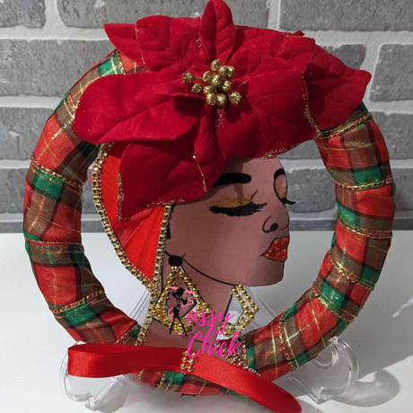Lady Christmas Wreath