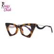 Lady Sexy Cat Eye Computer Eyeglasses Sassy Chick Logo