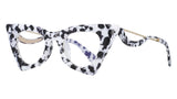 White Black Lady Sexy Cat Eye Computer Eyeglasses