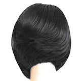 Lady Short Curly Bob Black Synthetic Wigs