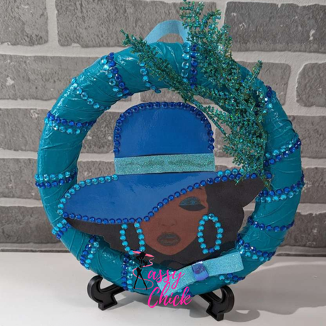 Lady Sky Blue Wreath