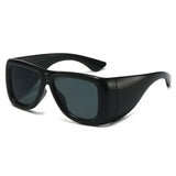 Black Large-Frame High-End Fashion Sunglasses