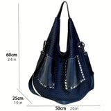Size of Large Capacity Retro Mesh Handbag