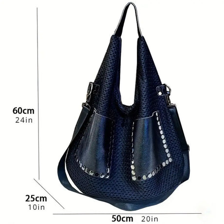 Size of Large Capacity Retro Mesh Handbag
