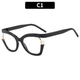Black Large Frame Anti Blue Light Elegant Glasses