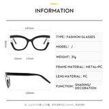 Large Frame Anti Blue Light Elegant Glasses