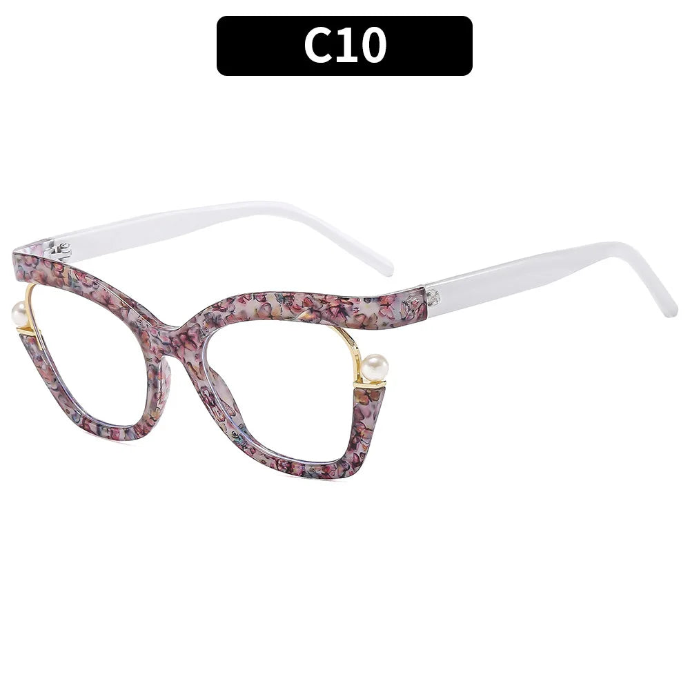 Large Frame Anti Blue Light Elegant Glasses