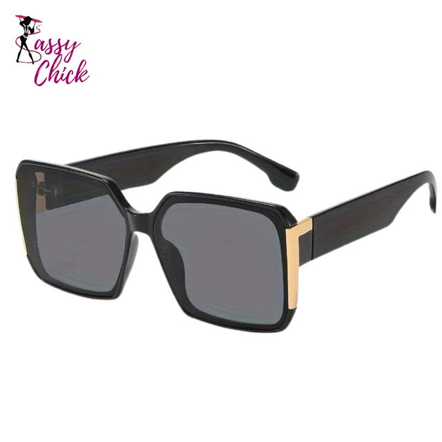 Large Frame UV400 Sunglasses Sassy Chick Logo