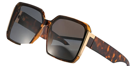 Leopard Large Frame UV400 Sunglasses