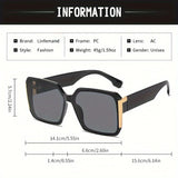 information Large Frame UV400 Sunglasses