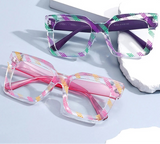 Collection of Large Resin Presbyopia Square Leopard Reading Glasses