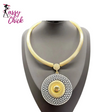 Large Round Pendant Necklace Set Sassy Chick Logo
