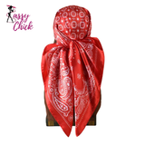 Large  Satin Scarf Beach Bandana Sassy Chick Logo