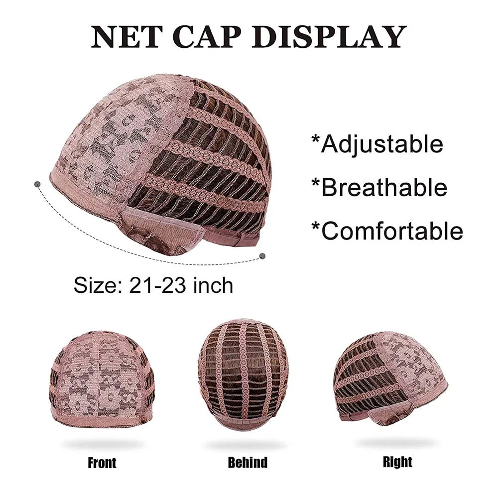 Cao Layered Ombre Brown Blonde Straight Synthetic Wigs