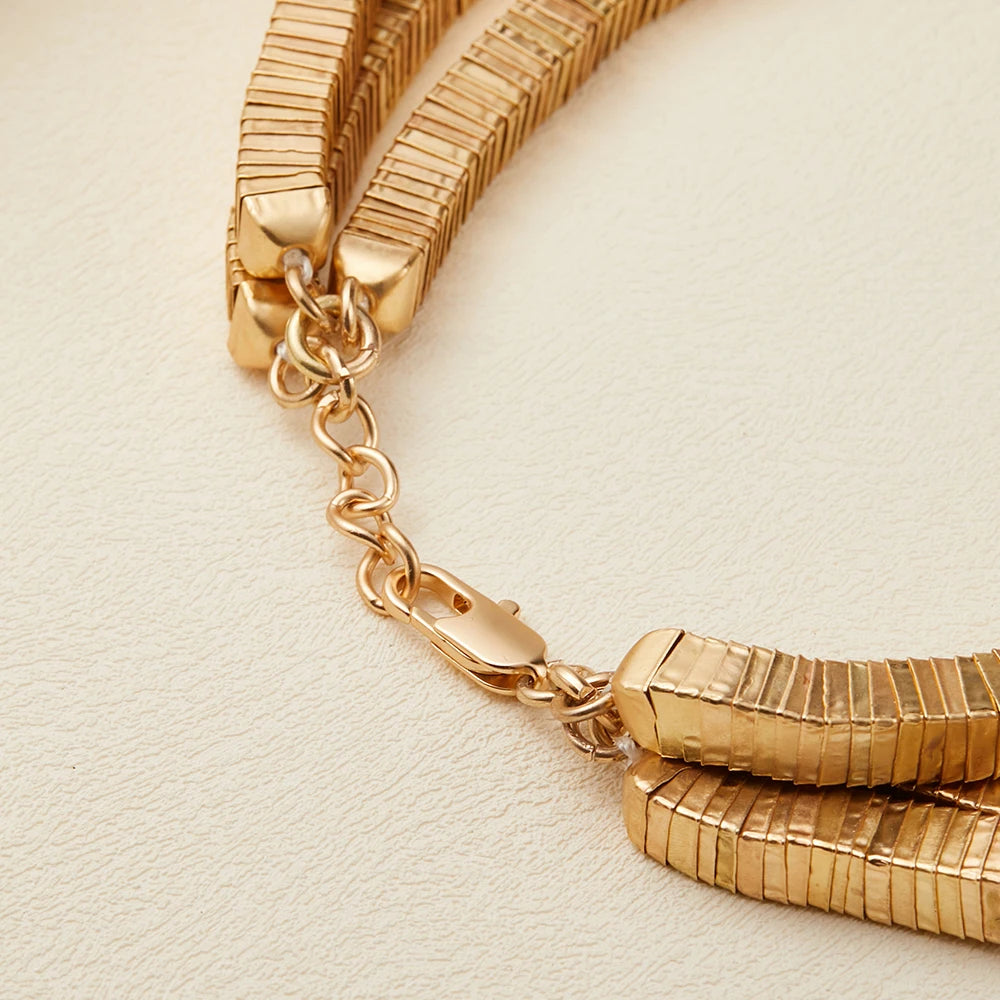 Lock of Layered Pendant Pearl Necklace Jewelry