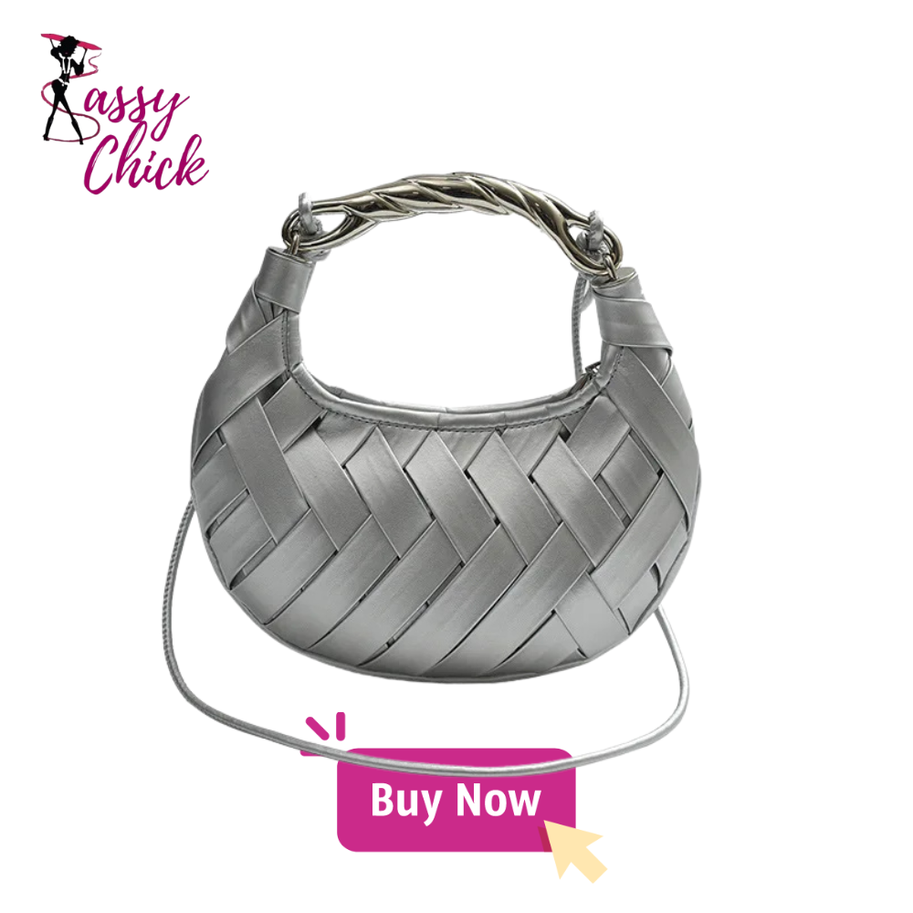 Leather Trend Texture Design Crossbody Bag grey sassy chick logo