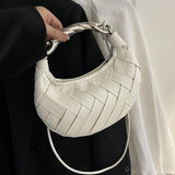 Leather Trend Texture Design Crossbody Bag holding white bag