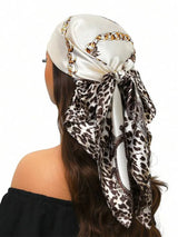 Leopard 90cm Women Scarf Sunscreen Foulard Shawl