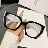 Leopard Anti Blue Ray Retro Myopia Eyeglasses