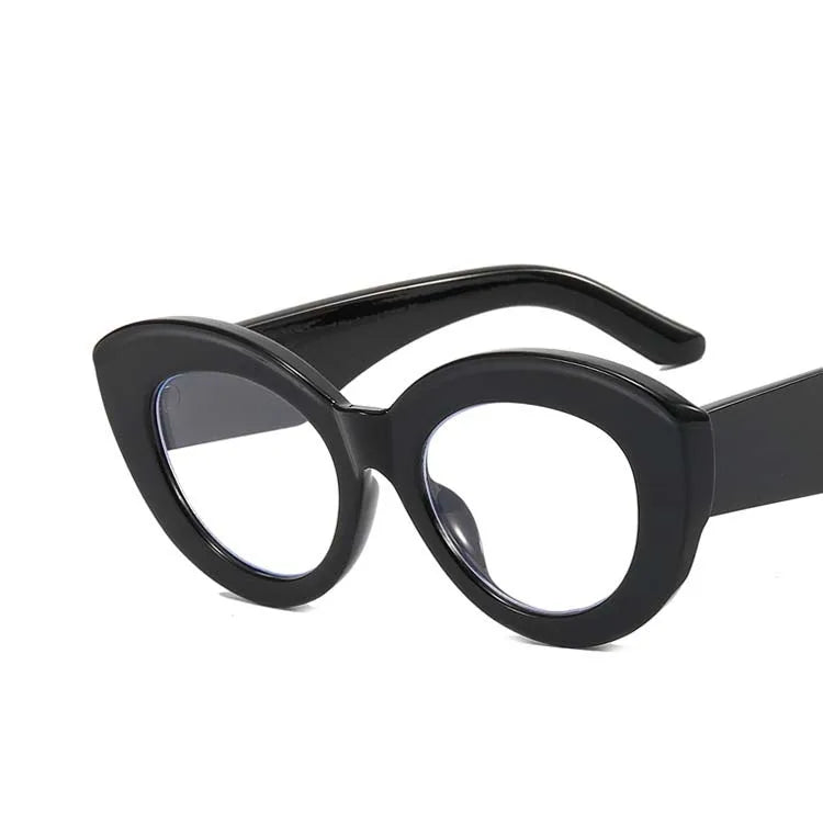 Black Leopard Big Frame Prescription Eyeglass