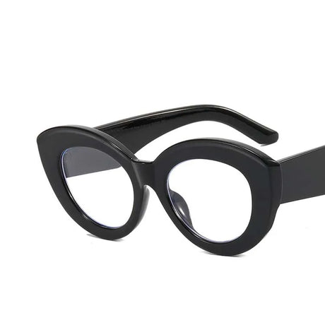 Black Leopard Big Frame Prescription Eyeglass