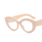 Beige Leopard Big Frame Prescription Eyeglass